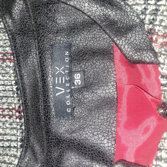 Vex Collections Tweed Zip Up Blazer M - Picture 7 of 7